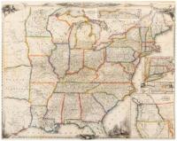 A New Map for Travelers through the United States of America, Showing the Railroads, Canals & Stage Roads