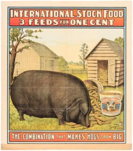 Advertising broadside for International Stock Foods