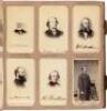 Civil War era photograph album, an exceptional collection of 258 vintage carte-de-visite portraits of members of Lincoln’s Cabinet, his Supreme Court and members of the 39th Congress (1865-67), over 200 of them signed - 7