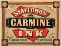 Stafford&rsquo;s Writing & Copying Ink - store sign