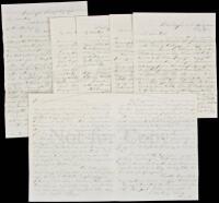 Six Autograph Letters, signed, from the defendant in the legal case that "lifted Lincoln into a Presidential candidate"