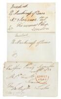 Archive of letters and franked envelopes from the family of Arthur Wellesely, Duke of Wellington