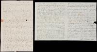 Two Autograph Letters, signed, from a friend of, and inspiration to, Abraham Lincoln