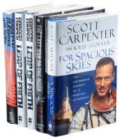 Five astronaut memoirs, each signed