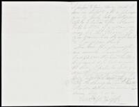 Autograph Letter, regarding Benjamin Franklin "Beast" Butler's mining scheme