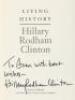 Living History - signed by Hillary Clinton