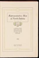 Representative Men of North Dakota