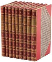 Nine volumes of verse by Masefield, finely bound