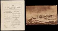 The S.S. "City of New York" Gazette, Printed at Sea - plus a souvenir photo-card of the ship