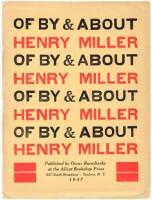 Of By and About Henry Miller