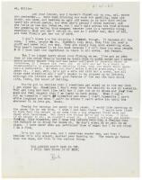 Typed letter Signed by Charles Bukowski to author John William Corrington, One Full Page, Dated June 25, 1963