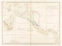 Map of Central America, Shewing the Different Lines of Atlantic & Pacific Communication