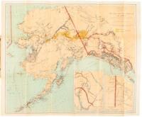 Map of Alaska Showing Known Gold-Bearing Rocks with Descriptive Text Containing Sketches of the Geography, Geology, and Gold Deposits and Routes to the Gold Fields