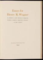 Essays for Henry R. Wagner