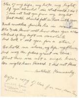 Autograph letter to his future wife Charmian Kittredge, signed as Mitchell Kennerly