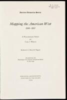 Mapping the American West, 1540-1857. A Preliminary Study