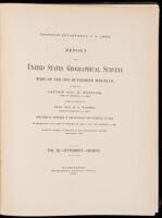 Report Upon United States Geographical Surveys West of the One Hundredth Meridian... Vol. III, Supplement, Geology (series title). Report upon Geological Examinations in Southern Colorado and Northern New Mexico, During the Years 1878 and 1879 . . . In Fo