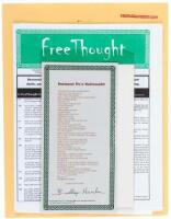 Free Thought, Resurrection Issue Including a Retrospective of Charles Bukowski - Photographer Michael Monfort's Copy