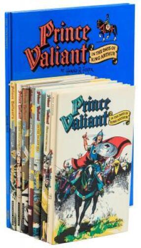 Eight volumes of Prince Valiant comics