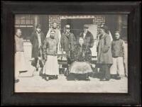 Photograph of Chinese statesman Li Hung-chang (Li Hongzhang) and various dignitaries