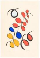 Untitled (Spirals) - color lithograph