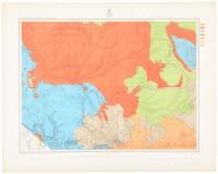 Three color geological maps of parts of Arizona and New Mexico
