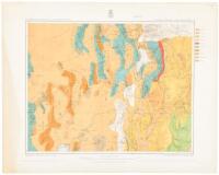 Four color geological maps on three sheets, of Utah and some adjacent areas