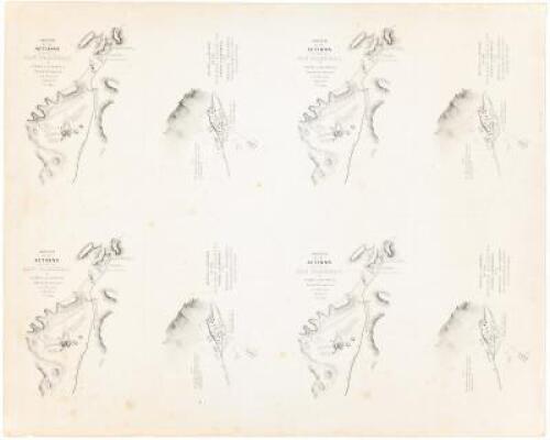 Sketch of the Actions fought at San Pasqual in Upper California between the Americans and Mexicans Dec 6th. & 7th. 1846. [on sheet with] Sketch of the Passage of the Rio San Gabriel Upper California by the Americans, discomfiting the opposing Mexican Forc