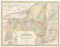 Map of the State of New York Showing the Boundaries of Counties & Townships, Cities, Towns and Villages; the Courses of Rail Roads, Canals & Stage Roads