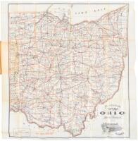 Mendenhall's Road Map of Ohio: Showing through bicycle routes in the state, the location of towns, post offices, railroads, etc., etc.