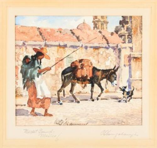 WITHDRAWN - Market Bound, Mexico - Original watercolor