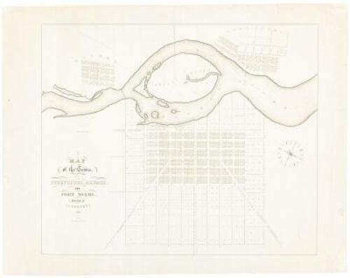 A Map of the Towns, of Perrysburg, Maumee and Port Miami