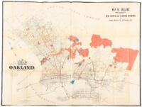 Map of Oakland and Vicinity. Compiled from Official Surveys and Records by T.W. Morgan, City Engineer of Oakland. G.L. Nusbaumer, C.E. County Surveyor of Alameda County...