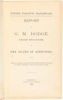 Report of G.M. Dodge, chief engineer, to the Board of Directors on a branch railroad line from the Union Pacific Railroad to Idaho, Montana, Oregon, and Puget's Sound