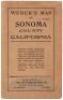 Weber's Map of Sonoma County, California. Showing towns, steam and electric railroads, wagon and automobile roads, township and section lines, rivers, creeks, reclamation and irrigation districts, etc. Compiled from the latest official and private sources - 2