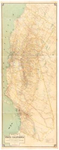 Highway Map of the State of California Prepared and Copyrighted by the California State Automobile Association