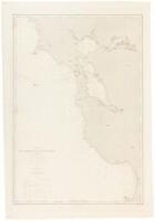 Carte des Atterages de San Francisco (Californie) D'apres la Carte dresée en 1862 sous la direction de A. D. Bache Directeur général de la Reconnaissance des côtes des États-Unis