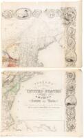 Colton's Map of the United States including Canada and a large portion of Texas. Showing the Base Meridian and Township Lines of the U.S. Surveys, The Lands allotted to the Indian Tribes west of the Mississippi. The Various Internal Improvements &c. Compi