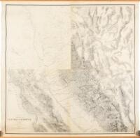 State Geological Survey of California, J.D. Whitney, State Geologist. Topographical Map of Central California Together With a Part of Nevada