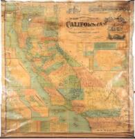 Lentell's New Railroad, Township & Educational Map of the State of California. Compiled from the latest official & authentic sources, adapted for use in institutions of learning, business offices, libraries, etc.