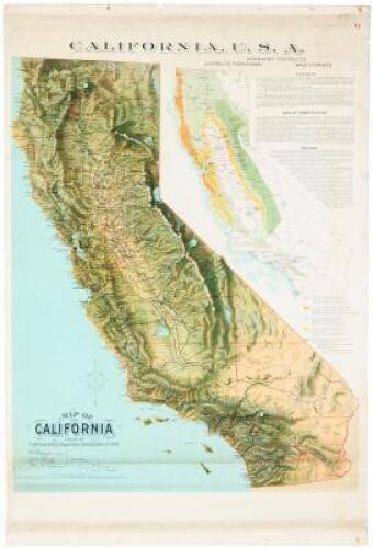 Map of California issued by California-Paris Exposition Commission of 1900 - five thematic maps