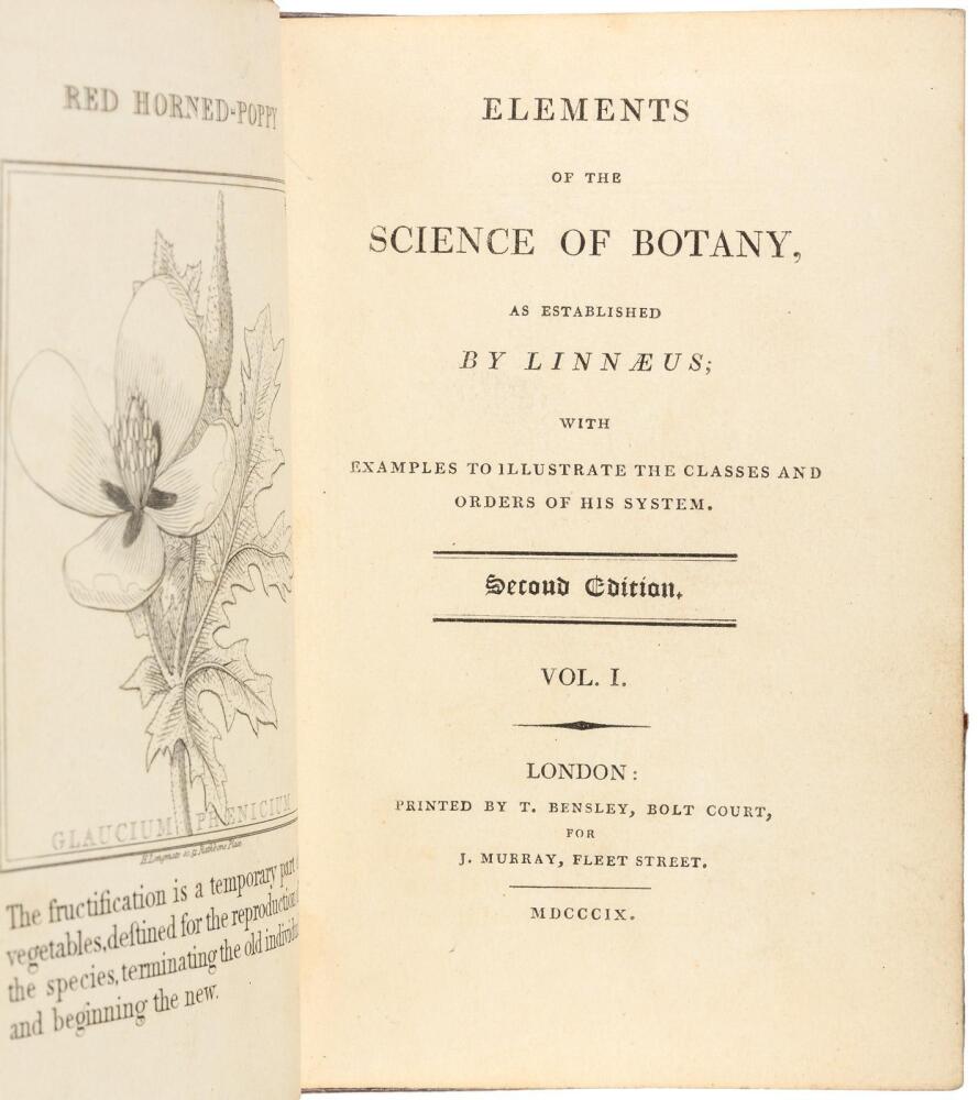 Science Botay Elements of the Science of Botany as Established by Linnaeus; with ...