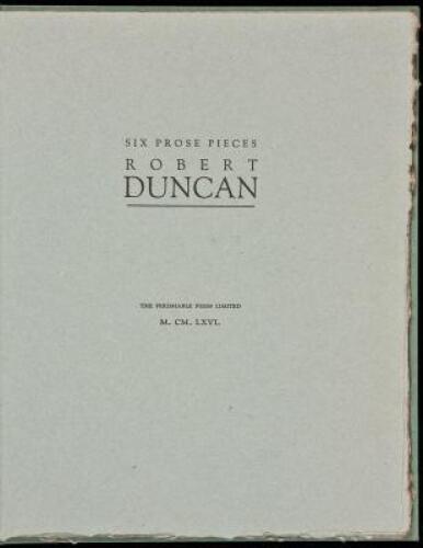 Six Prose Pieces