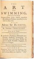 The Art of Swimming. Illustrated by Forty Proper Copper-plate Cuts, Which Represent the Different Postures Necessary to be Used in That Art. With Advice for Bathing.