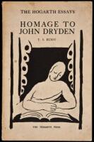 Homage to John Dryden: Three Essays on Poetry of the Seventeenth Century