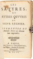 Les Satyres, et Autres Oeuvres du Sieur R&eacute;gnier