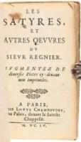 Les Satyres, et Autres Oeuvres du Sieur Régnier