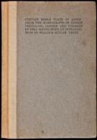 Certain Noble Plays of Japan: From the Manuscripts of Ernest Fenollosa, Chosen and Finished by Ezra Pound