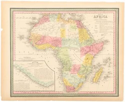 Map of Africa From the Latest Authorities