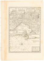 A New and Accurate Map of the Northern Parts of Italy... [on sheet with] A Draught of the Road of Leghorn